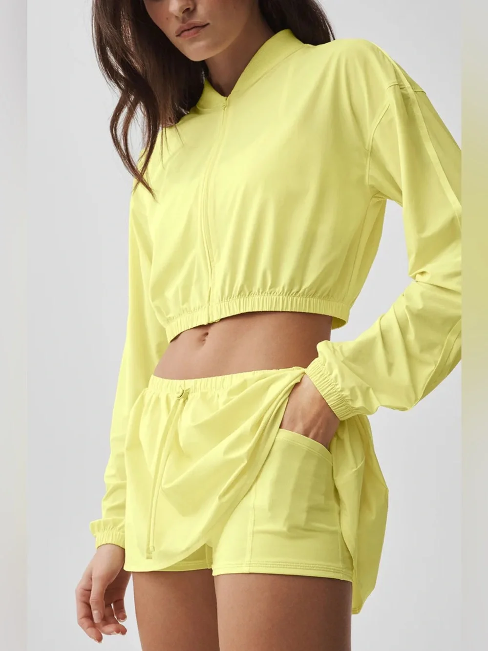 Alo Breezy Tennis Skirt Sunshine Yellow Size Small NWT